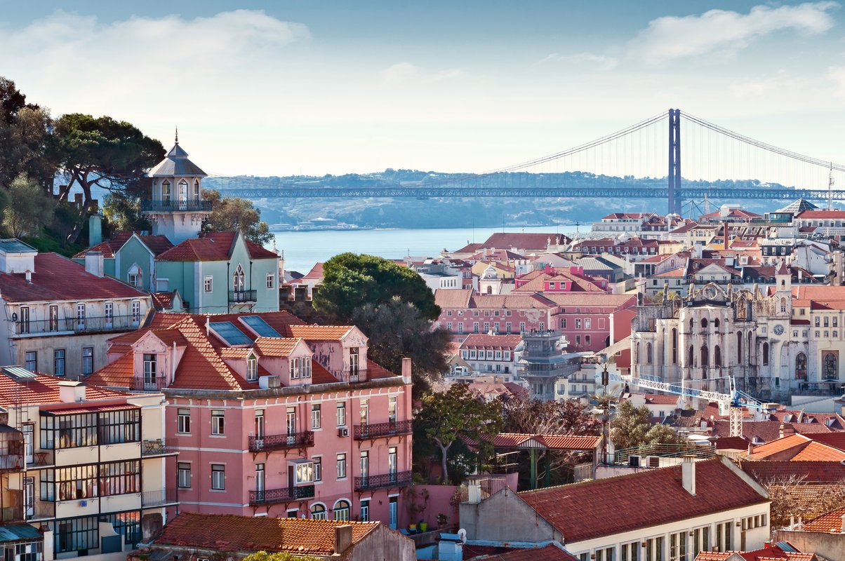 vista aérea de Lisboa